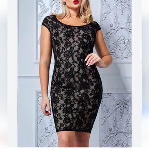 Forever 21 Black and Nude dress. Size Small